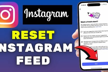 reset instagram feed