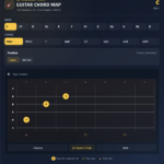 Guitar chord map